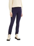 TOM TAILOR 1021692 Pantalon Alexa Slim, 11331-Bleu océan Atlantique, 34W / 30L Femme