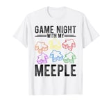 Game NIGHT WITH MY MEEPLE Board Game Player Meeple T-Shirt