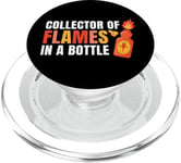 Flames Bottle Spicy Food Hot Chili Sauce Red Pepper Jalapeno PopSockets PopGrip for MagSafe