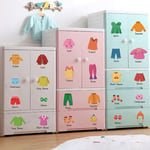 2 Sets Clothing Labels Kids Wardrobe Drawer Organizing Stickers Banner l