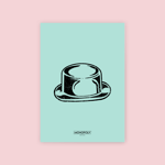 Monopoly Hat Letterpress Art Print - A3