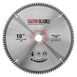 Saxton TCT TCT255100TTCG254B Lame de scie circulaire en aluminium laminé 255 mm x 100 dents x 25,4 mm alésage.[G81]