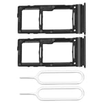 2x Micro SD Card Holder - Dual SIM Tray Replacement for Samsung A52s 5G Black