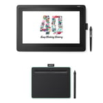 Wacom Cintiq 16 Pen Display + FREE Wacom Intuos Small BT Pen Tablet, Pistachio: 40 Years Anniversary Bundle