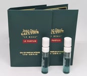 2x Jean Paul Gaultier "LE BEAU" Le Parfum INTENSE (2x 1.5 ml Sample Spray) EDP