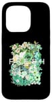 iPhone 15 Pro Green Fresh Bloom Flowers Green Color Graphic Case