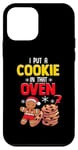 Coque pour iPhone 12 mini Annonce de grossesse de Noël Cookie Oven New Parents Dad