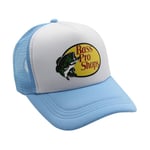 Bass Pro Shop Outdoor Hat Trucker Mesh Cap - Herr och Dam En Storlek Passar Alla Snapback Stängning - Perfekt för Jakt & Fiske-Perfet Light blue 0