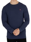 Levi's Men's Long-Sleeve Original Housemark Tee T-Shirt, Cotton + Patch Dress Blues, S