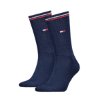 Tommy Hilfiger Tommy Hilfiger Unisex Crew socks 2 pack Blå