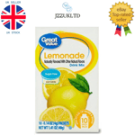 Great Value Sugar-Free Lemonade Drink Mix, 0.14 Oz., 10 Count - USA IMPORT