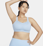 Nike Women's High-support Padded Adjustable Sports Bra Alpha Urheiluliivit LIGHT ARMOURY BLUE/WHITE