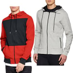 Under Armour Mens Pursuit Microthread Full Zip Long Sleeve Sweatshirt Hoodie Top