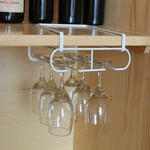 Shining House - Présentoir de Tasse à Vin Sous Le Meuble Support de Verre à Pied Suspendu Adapté Au Stockage de Verre à Vin Pour Bar Cuisine Club Rack