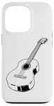 Coque pour iPhone 13 Pro Conception réaliste guitare acoustique pour les guitaristes