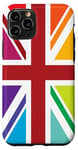 iPhone 11 Pro Rainbow Colors, United Kingdom The Union Jack Flag Case