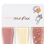 3pcs Water Based Nail Polish Set Women Easy Peel Off Quick Dry Nail Polish For