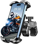 CIRYCASE Support Telephone Velo avec [Pince Robuste], [Protection Militaire] Support Téléphone Moto Antivibratoire, Porte Smartphone Velo pour VTT/Scooter, Compatible avec Téléphones 4,7-6,8 Pouces