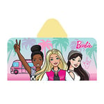 Franco Barbie Bath/Pool/Beach Soft Cotton Terry Hooded Towel Wrap, 24 in x 50 in Kids