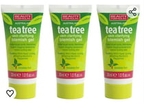 Tea Tree Skin Clarifying Blemish Gel, Suitable for All type of Skin, 3 x 30 ML