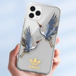 Coque Silicone pour iPhone 11 Pro Oiseau Coloré Bords Surélevés