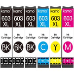 603 XL Multipack kompatibel med Epson 603 603XL bläckpatron, för Epson Expression Home XP-4150 XP-2150 XP-3100 XP-4100[13]