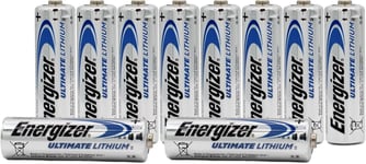 Energizer Ultimate Lithium, Pack de 10 Piles AA, L91