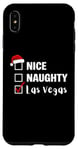 Coque pour iPhone XS Max Nice Naughty Las Vegas - Père Noël amusant jeu de Noël