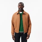 Lacoste Blouson aviateur en laine zippé rembourré Taille 46 - S Marron