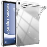 TiMOVO Coque pour Samsung Galaxy Tab A9+/A9 Plus 5G 11" 2023 SM-X210/X216/X218, Housse de Protection Arrière Transparente en TPU pour Tablette Tout Nouveau Galaxy Tab A9+, Clair Brillante