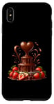 Coque pour iPhone XS Max Fontaine à chocolat en forme de cœur - Saint-Valentin romantique