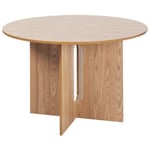 Table de salle à manger ronde 120 cm en bois clair CORAIL