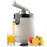 Cecotec Presse-agrumes électrique Xqueeze RetroJuice 1000. Pour oranges et agrumes, 1000 W, filtre inox, 2 cônes amovibles, capacité 500 ml, compatible lave-vaisselle.