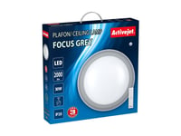 Activejet Plafon Led Aje-Focus Grey + Pilot, 80 Ampuller, Led, Ikke-Utskiftbare Pærer, 4000 K, 2000 Lm, Ip20