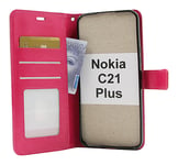 Crazy Horse Wallet Nokia C21 Plus (Hotpink)