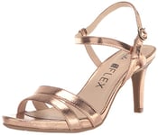 LifeStride Women's Miracle Heeled Sandal, Copper Metallic, 10 UK