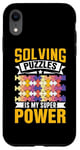 Coque pour iPhone XR Résoudre Des Énigmes Est Mon Super Pouvoir Jeu Puzzler