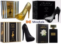 Modak 4 Pack women Perfume Bad Girl Gold / Black,Jasmin,Black Diamond EDP 100ml