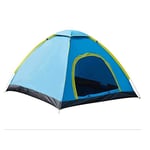 KEDUODUO Pop Up Camping Tent,190T Polyester Waterproof Windproof Rainproof Home Indoor Outdoor Camping Travel Automatic Tent,Blue