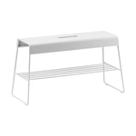 Zone Denmark A-bench outdoor bänk med hylla 45 cm Soft Grey