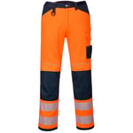 Portwest - Pantalon PW3 Hi-Vis Work couleur : Orange/Marine Sh taille 36