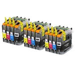 12 Printer Ink Cartridges (Set) to replace Brother LC223 non-OEM / Compatible