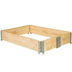 TecTake Cadre pour Plate-Bande surélevée de Jardin Pliable en Bois Potager 120x80x19cm - diverses quantités - (1x Cadre Plate-Bande | no. 402270)