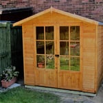 7 x 5 Wooden Summerhouse with Double Doors