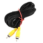 6M Male To Male Reverse Rear View Parking Camera Video AV Cable Cord SLS