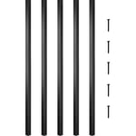 VEVOR 101PCS Balustres Terrasse 66x1,9cm Barres Garde-Corps Alliage Aluminium Barreaux de Sécurité Carrés Rampe Rambarde Balustrade Accessoires Installation pour Terrasses Balcon Extérieur Intérieur