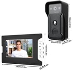 EU Plug 7 Wired Video Doorbell Door Phone Intercom Night Vis-ion Smart Security