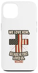 Coque pour iPhone 13 1 Jean 4:19 Écritures des versets de la Bible