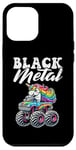 Coque pour iPhone 15 Pro Max Black Metal et Death Metal Headbanger Rock Heavy Music