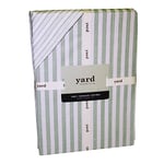 The Linen Yard Hebden Double Duvet Cover Set, Cotton, Eucalyptus, Green